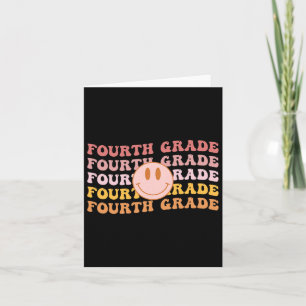 Grade Vibes 4th Grade Team 1st Day Of School Retro Card