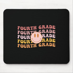 Grade Vibes 4th Grade Team 1st Day Of School Retro Mouse Mat