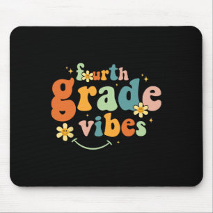Grade Vibes 4th Grade Team Retro 1st Day Of School Mouse Mat