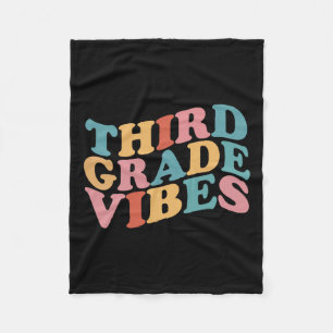 Grade Vibes Back To School For Teacher Students Fleece Blanket