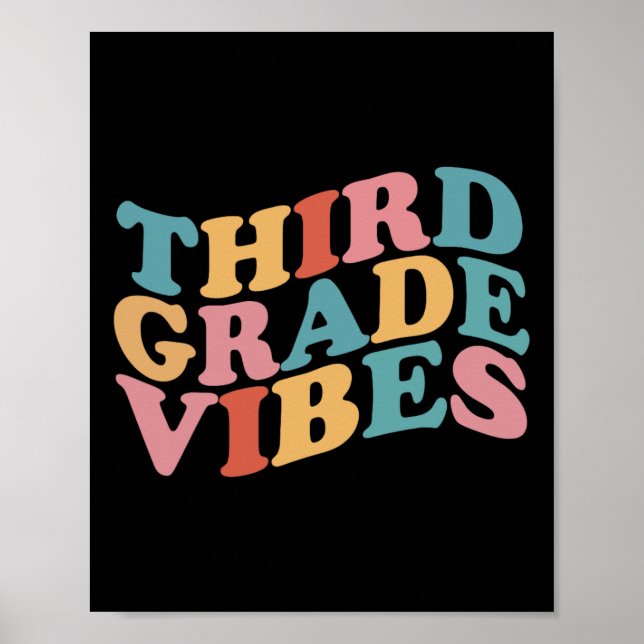 Grade Vibes Back To School For Teacher Students  Poster (Front)