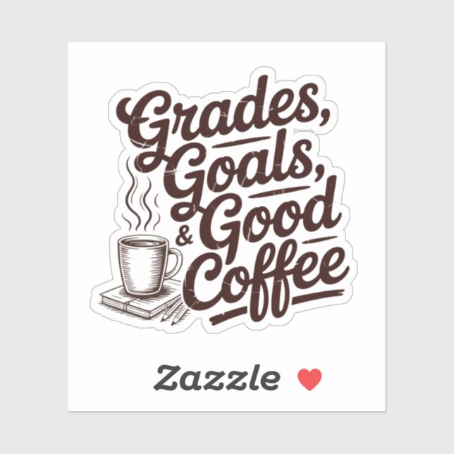 Grades Goals & Good Coffee Retro Teacher (Sheet)