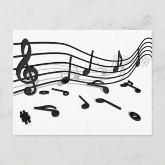 grades, music postcard