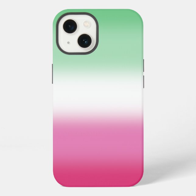 Gradient Abrosexual Pride Flag with Name/Monogram iPhone Case (Back)