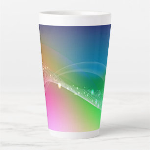 Gradient Abstract Latte Mug