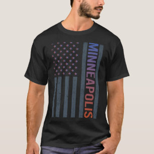 Gradient American Flag Minneapolis T-Shirt