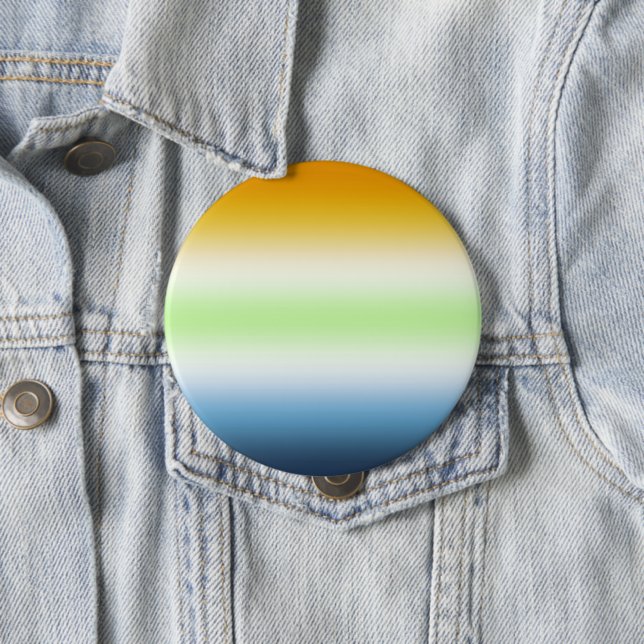  Gradient AroAce Agender Pride 10 Cm Round Badge (In Situ)