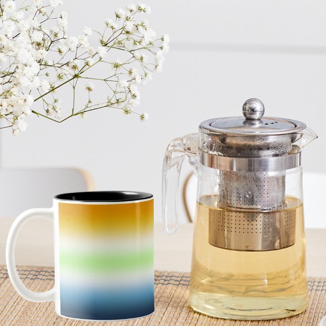  Gradient AroAce Agender Pride Two-Tone Coffee Mug (Creator Uploaded)