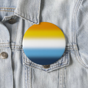 Gradient AroAce Pride Flag – Colourful AroAce Flag 10 Cm Round Badge