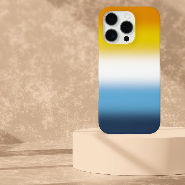 Gradient AroAce Pride Flag – Colourful AroAce Flag Case-Mate iPhone Case (Creator Uploaded)