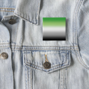 Gradient Aromantic Flag – Colourful Aromantic Prid 15 Cm Square Badge