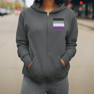 Gradient Asexual Pride Flag - Colourful ACE Flag Hoodie