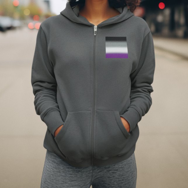 Gradient Asexual Pride Flag - Colourful ACE Flag Hoodie (Creator Uploaded)