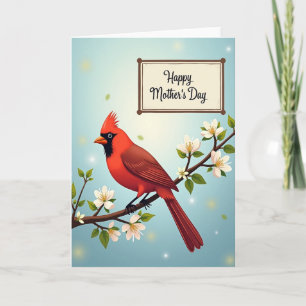Gradient Bird Mothers Day Card