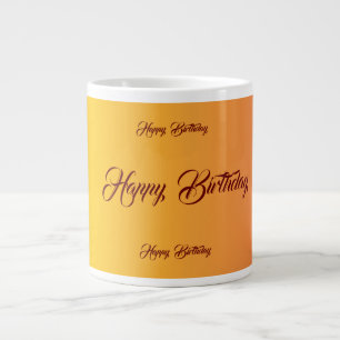 Gradient Birthday Celebration Large Coffee Mug