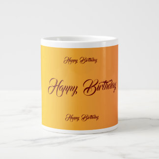 Gradient Birthday Celebration Large Coffee Mug