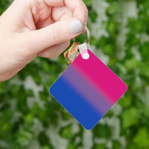 Gradient Bisexual Pride Flag – Colorful Bi Flag Key Ring