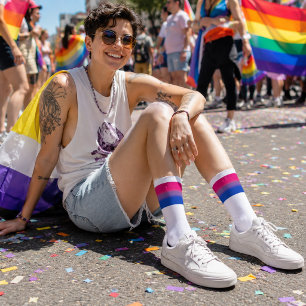 Gradient Bisexual Pride Flag Socks