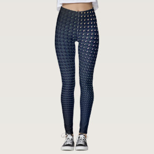 Gradient Black and Blue Geometric design Leggings
