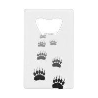 Gradient Black Bear Paw Print