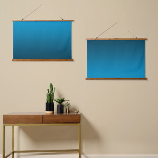 Gradient Blue - deep to light | Mood Background | Hanging Tapestry