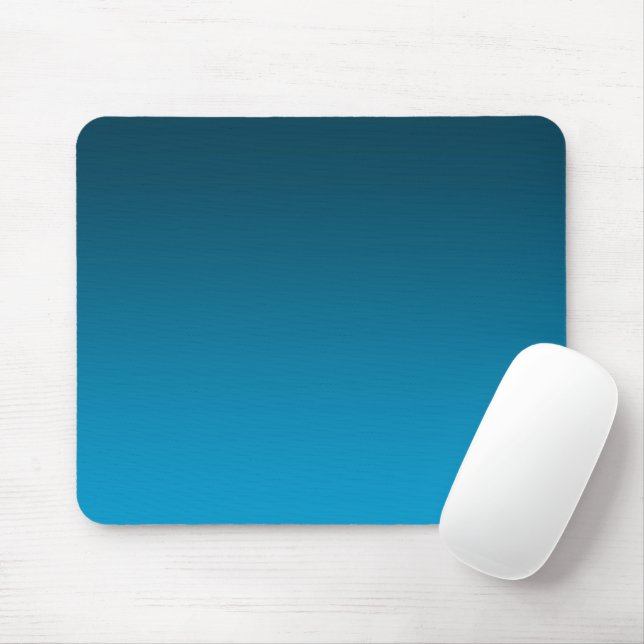 Gradient Blue - light to deep | Mood Background | Mouse Mat (With Mouse)