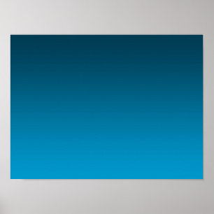 Gradient Blue - light to deep   Mood Background   Poster