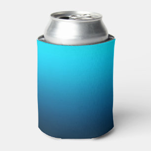 Gradient blue ombre can cooler