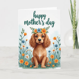 Gradient Blue Petals Card