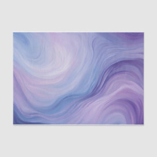 Gradient Blue, Purple Abstract Wavy Pattern Tissue Paper