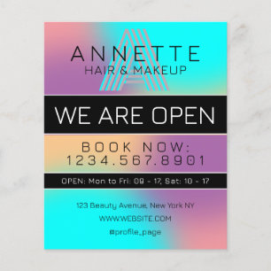 Gradient blue purple and black Flyer