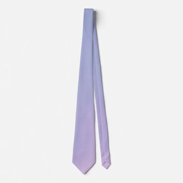 Gradient Blue, Purple, Lilac  Tie (Front)
