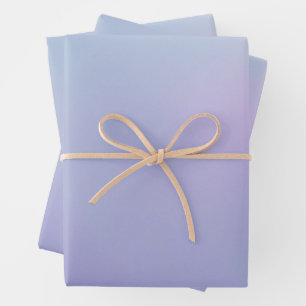 Gradient Blue, Purple, Lilac Wrapping Paper Sheet