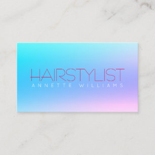 Gradient blue shiny style business card