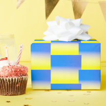 Gradient Blue & Yellow Geometric Ukraine Inspired