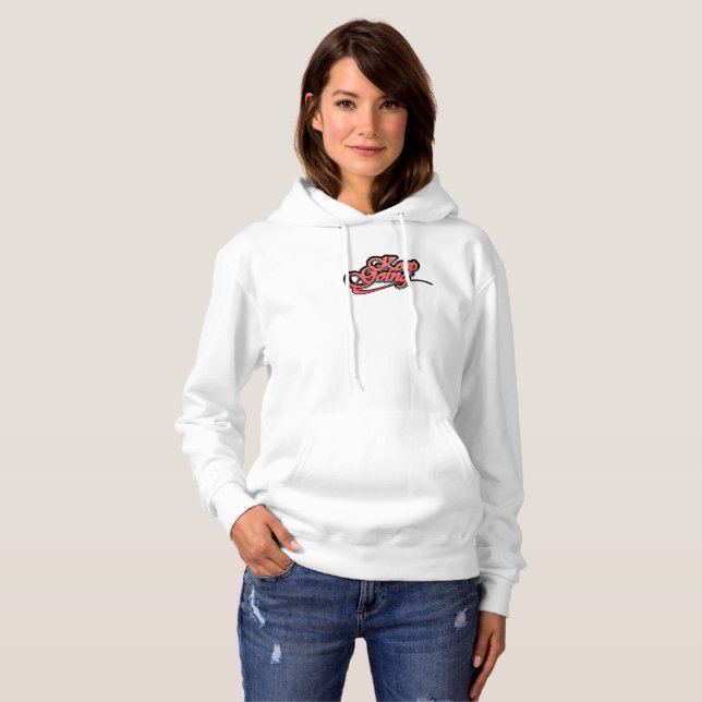 Gradient Bold Keep Going Hoodie Sweatshirt (Front Full)