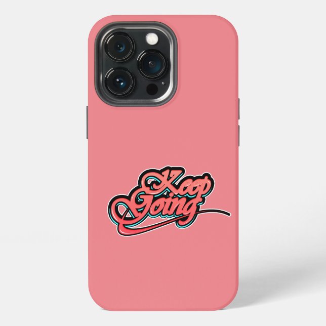 Gradient Bold Keep Going iPhone 13 Pro Cases (Back)