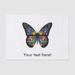 Gradient butterfly cartoon tissue paper