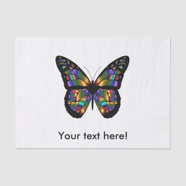 Gradient butterfly cartoon tissue paper (Front)