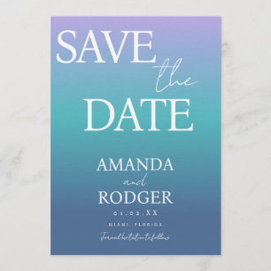 Gradient Candy Hues Save the Date  Invitation