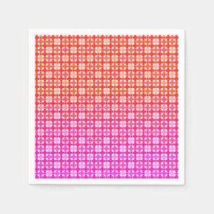 gradient , chequered gradient ,ombre  napkin