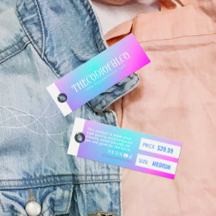 Gradient Clothing Price Hang Tag