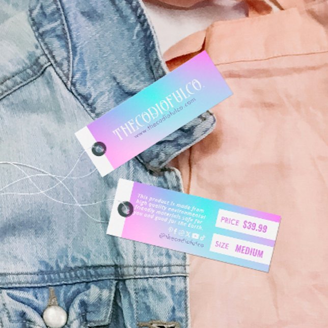 Gradient Clothing Price Hang Tag (Creator Uploaded)