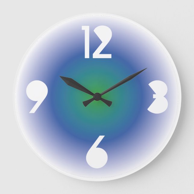 Gradient Colors by Masanser PIXELAT Large Clock (Front)