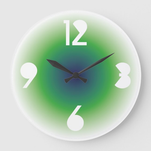 Gradient Colors by Masanser PIXELAT Large Clock (Front)