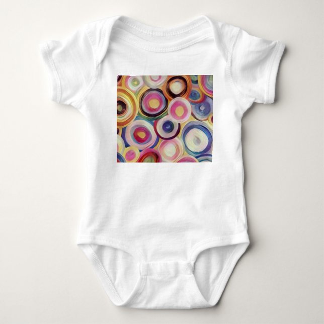 Gradient colour, rough texture background. baby bodysuit (Front)