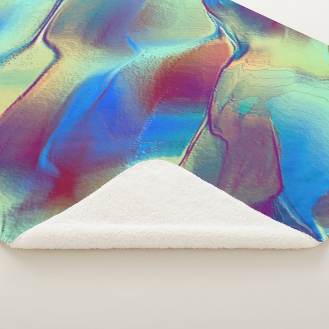 Gradient coloured rocky dune with soft bright sherpa blanket (3/4)