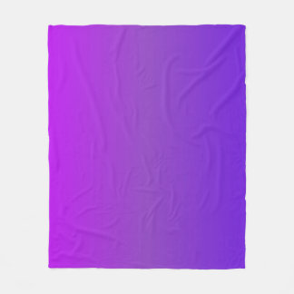 Gradient Colours Purple Fleece Blanket