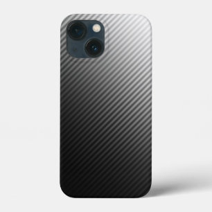 Gradient Cool Stylish Trendy Black & White Stripes iPhone 13 Mini Case