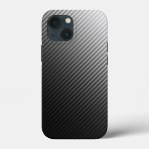 Gradient Cool Stylish Trendy Black & White Stripes iPhone 13 Mini Case